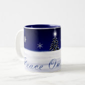 「地球の平和」のマグ ツートーンマグカップ (正面左)