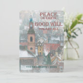 地球の平和-アルザスの村の眺め-フランス シーズンカード (スタンド正面)