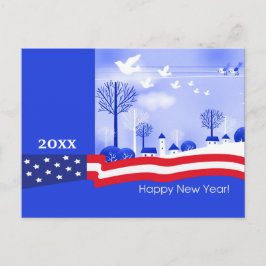 地球の平和。カスタム年 シーズンポストカード