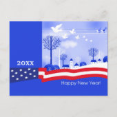 地球の平和。カスタム年 シーズンポストカード (正面)