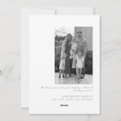 地球の平和 コラージュ 白黒写真II シーズンカード (裏面)