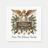 地球の平和 スタンダードカクテルナプキン (正面)