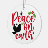 地球の平和 セラミックオーナメント (左)