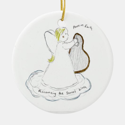 地球の平和 セラミックオーナメント (正面)