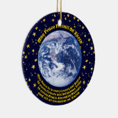 地球の平和 セラミックオーナメント (右)