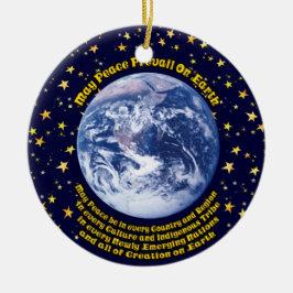 地球の平和 セラミックオーナメント