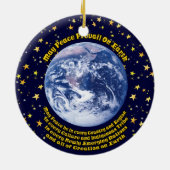 地球の平和 セラミックオーナメント (裏面)