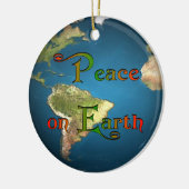 地球の平和 セラミックオーナメント (左)