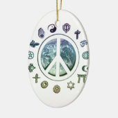 地球の平和 セラミックオーナメント (左)