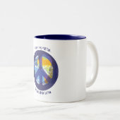 地球の平和… ツートーンマグカップ (正面右)