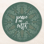 地球の平和 |ハンターグリーンホリデー ラウンドペーパーコースター (正面)