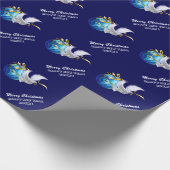 地球の平和。ピースドーヴカスタムイヤーホリデイ ラッピングペーパー (角)