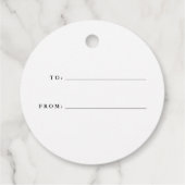 地球の平和 |ホリデーギフトラベル フェイバータグ (裏面)