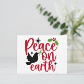 地球の平和 ホリデー ポストカード (スタンド正面)