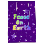 地球の平和 ミディアムペーパーバッグ (裏面)