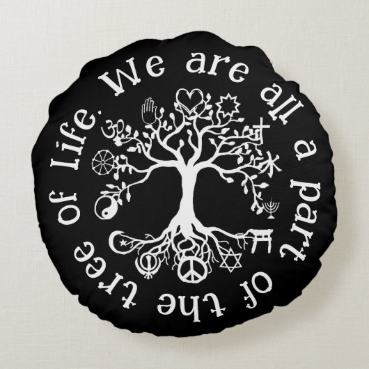 地球の平和 ラウンドクッション (裏面)