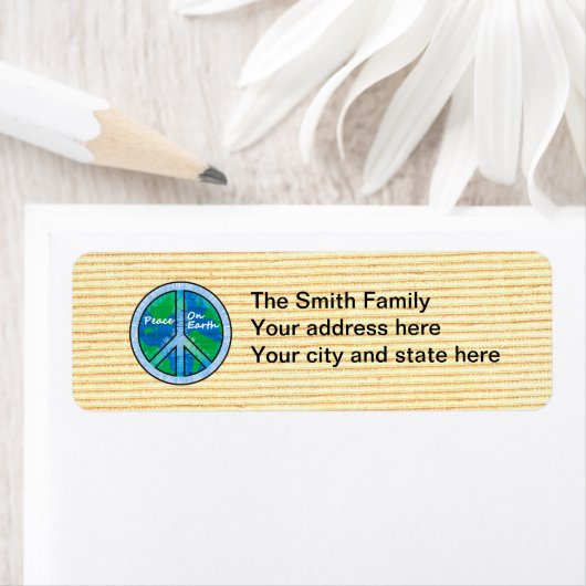 地球の平和 ラベル (インサイチュ)