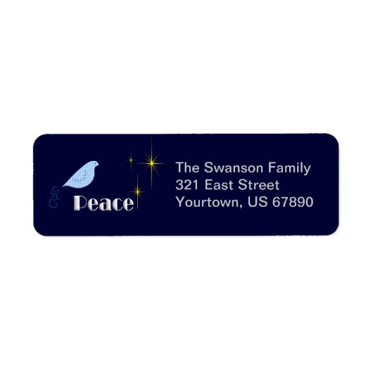 地球の平和 ラベル (正面)