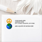 地球の平和 ラベル (インサイチュ)