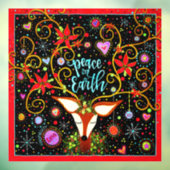 地球の平和 リンデニ！「インスピリビティ」窓用ステッカー ウィンドウサイン (シート3)