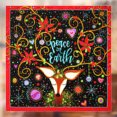 地球の平和 リンデニ！「インスピリビティ」窓用ステッカー ウィンドウサイン (シート2)