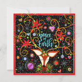 地球の平和 リンデブのクリスマス フェスティブ シーズンカード (正面)