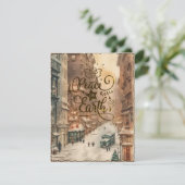 地球の平和 ヴィンテージ ホリデー カード (スタンド正面)