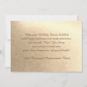 地球の平和。企業のフラットクリスマスカード シーズンカード (裏面)