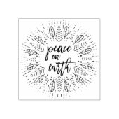 地球の平和 |休日のリース ラバースタンプ (インプリント)