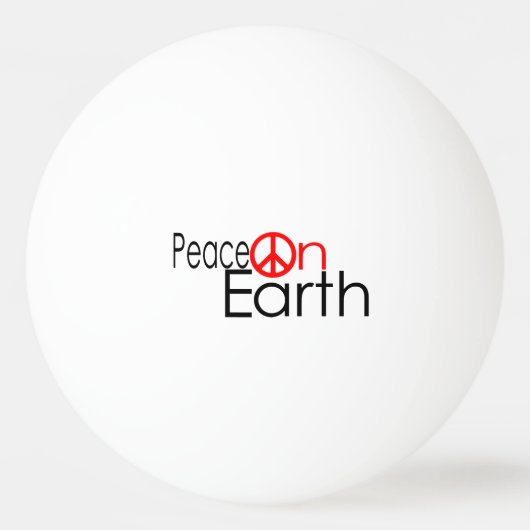 地球の平和 卓球ボール (正面)