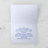 地球の平和。平和に愛を捧げるクリスマス シーズンカード (内部)