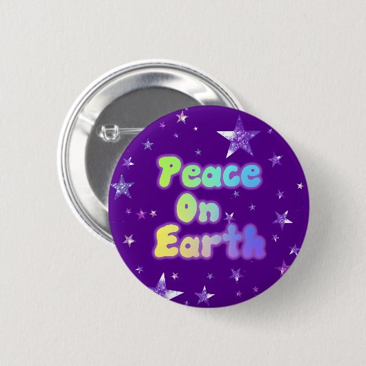 地球の平和 缶バッジ (正面&裏面)