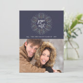 地球の平和 | Midnight Blue Holidayフォトカード シーズンカード (スタンド正面)