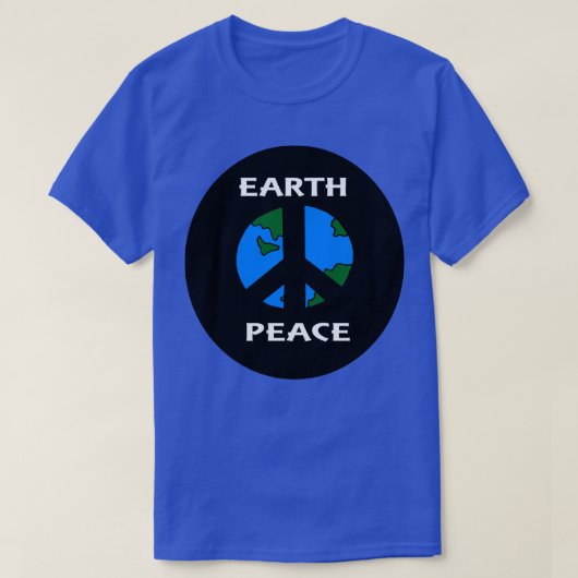 地球の平和 Tシャツ (デザイン正面)