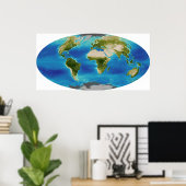 地球の平均植物成長 ポスター (ホームオフィス)