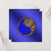 地球の年Oxフラットグリーティングカード カード (正面/裏面インサイチュ)