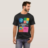 地球の幸せな環境日 Tシャツ (正面フル)
