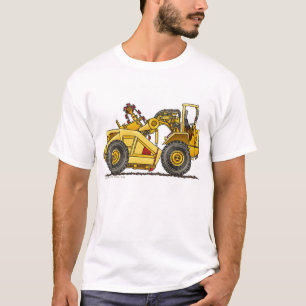 地球の引越し業者鍋のスクレーパーの建築の服装 Tシャツ
