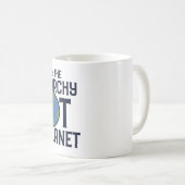 地球の惑星の日ではなく、家父長制を破壊する コーヒーマグカップ (正面右)