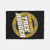 地球の愛情のある木Hugger フリースブランケット (正面(横))