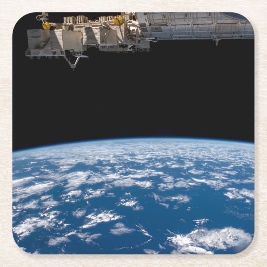 地球の手足または水平線 スクエアペーパーコースター (正面)