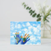 地球の手 ポストカード (スタンド正面)