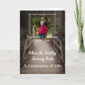 地球の旅が終わると記念公報 カード (正面)