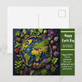 地球の日おめでとうございます ポストカード (正面/裏面)