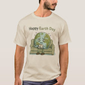 地球の日おめでとう Tシャツ (正面)