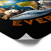 地球の日かわいい地球の日2025男性の女性の子供_1 ポスター (角)