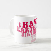 地球の日がある コーヒーマグカップ (正面左)