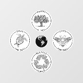 地球の日が地球を救う ウィンドウサイン (シート)