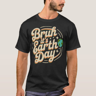 地球の日だよ!可愛い地球を守ろう 学生 Tシャツ
