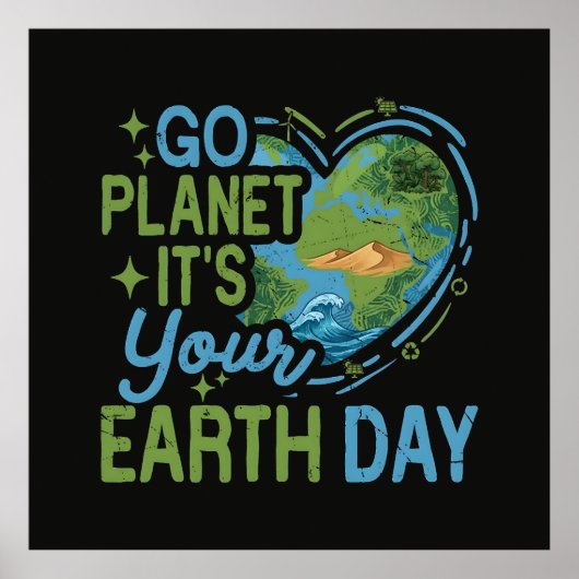 地球の日です Go Planet ポスター (正面)